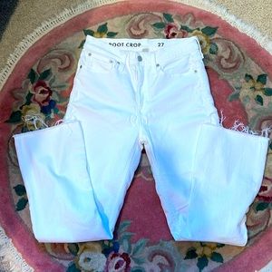 J. Crew Billie Demi Boot Crop White 27